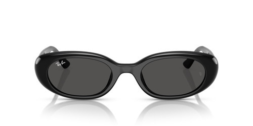 Ray-Ban Rb4441d Oval Güneş Gözlüğü, Siyah/Koyu Gri, 53 mm