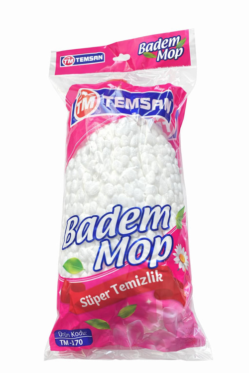 Mop Yedek Başlık, Beyaz, Pamuk, Süper Temizlik, TM-170