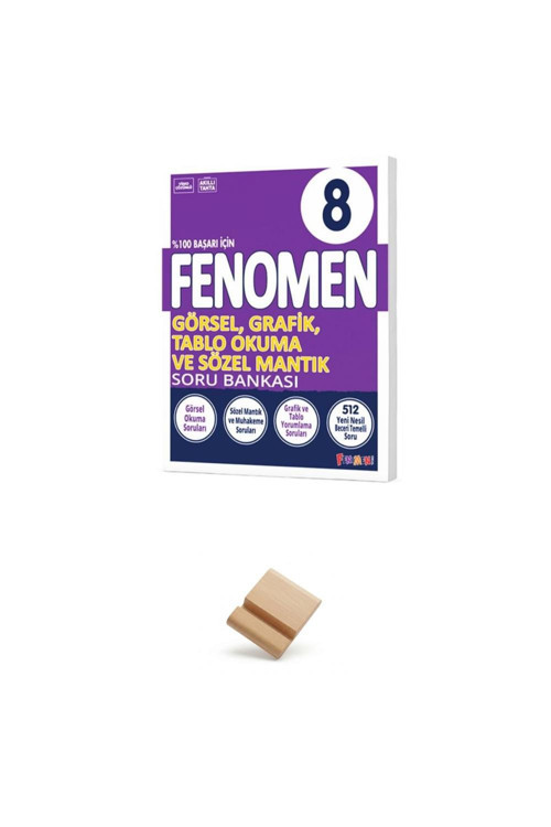 Fenomen LGS 8. Sınıf 2027 Görsel Grafik Hızlı Okuma ve Sözel Mantık Soru Bankası + Telefon Standı
