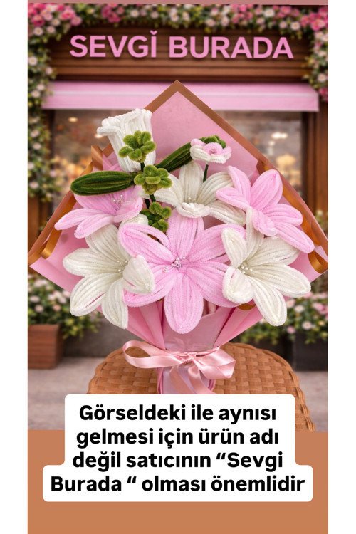 Pembe & Beyaz Lilyum Tasarım