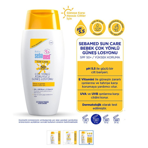 Baby Spf 50+ Uva - Uvb Filtresi Ve E Vitamini Etkili Bebek Çok Yönlü Koruyucu Güneş Losyonu 150 Ml