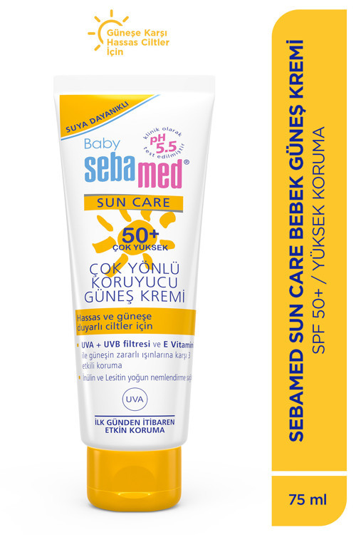 Baby Spf 50+ Uva - Uvb Filtresi Ve E Vitamini Etkili Çok Yönlü Koruyucu Çocuk Güneş Kremi 75 Ml