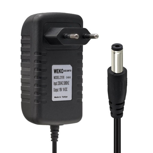 18 Volt - 1 Amper 5.5 * 2.5 Uçlu Yerli̇ Üreti̇m Pri̇z Ti̇pi̇ Adaptör