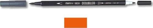 1800 Doubler Çift Uçlu Brush Pen 7 ORANGE