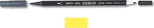 1800 Doubler Çift Uçlu Brush Pen 22 LEMON YELLOW
