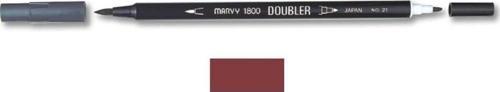 1800 Doubler Çift Uçlu Brush Pen 28 ENGLISH RED