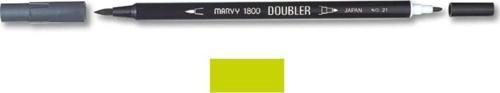 1800 Doubler Çift Uçlu Brush Pen 52 YELLOW GREEN