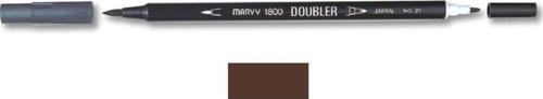 1800 Doubler Çift Uçlu Brush Pen 85 MOCHA