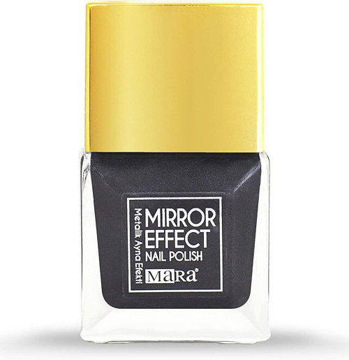 Mara Yeni Metalik Ayna Efekti Oje Siyah 15 Ml