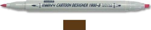 1900-B Cartoon Designer Grafik Markör 18 DARK BROWN