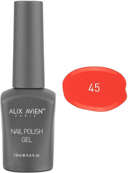 Uv Kalıcı Kırmızı Jel Oje 45 - Gel Polish - 12 Ml