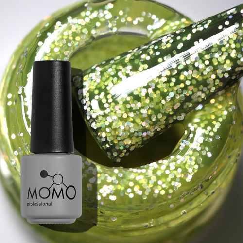 Kalıcı Oje G006 Lime Yeşili Holografik Simli 4 Ml