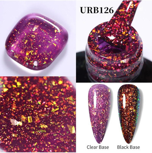 Tırnakmania Kalıcı Oje Flakes Rubber Base 7 Ml Urb126 4403