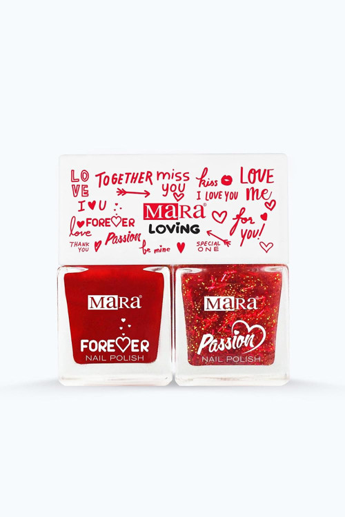 Mara Kozmeti̇k Forever & Passion Nail Polish 2'Li Oje - Sevgililer Gününe Özel