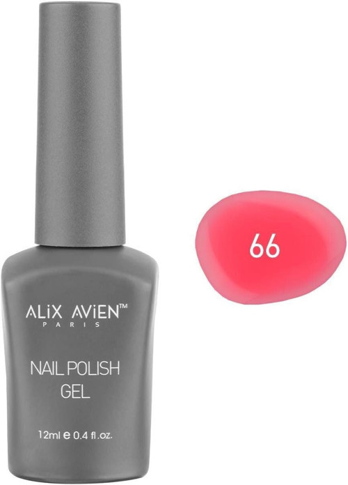 Neon Pembe Kalıcı Oje 66-Yoğun Renk Veren Jel Oje 12 Ml-Nail Uv Gel Polish 66