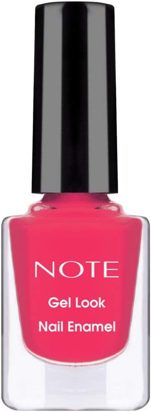 Note Cosmetics Gel Look Oje 12 Hot Pink, Pembe