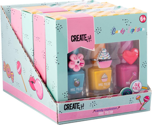Create İt! Oje Ve Yüzük Seti - Cupcake - Candy Explosion