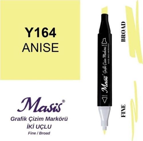 Çift Uçlu Marker Grafik Çizim Kalemi 164 Anason