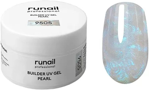 Runail Modelleme Uv Jeli – İnci Efektli (Buılder Uv Gel Pearl), 15 G – No: 9505 Simli