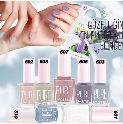 Pastel Oje 7'Li 601-602-612-606-607-608-613 + Areon Antı Moth