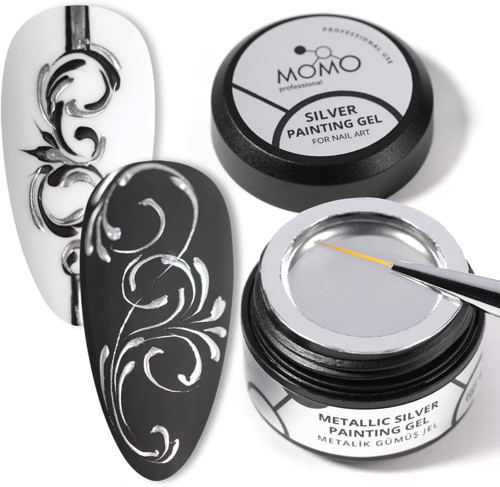 Metallic Silver Painting Gel 6 Gr