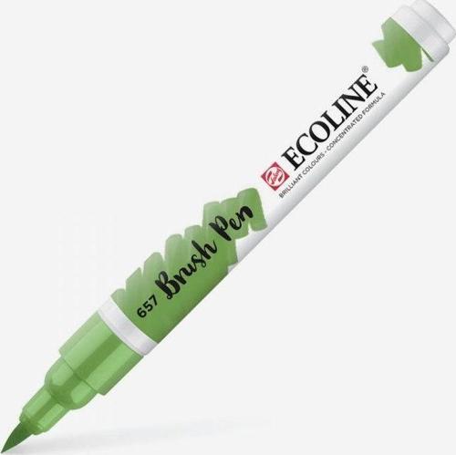 Ecoline Brush Pen Fırça Uçlu Kalem 657 Bronze Green