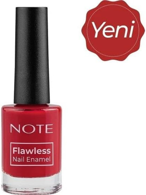 Note Cosmetics Nail Flawless Oje 100 Happy Red, Kırmızı