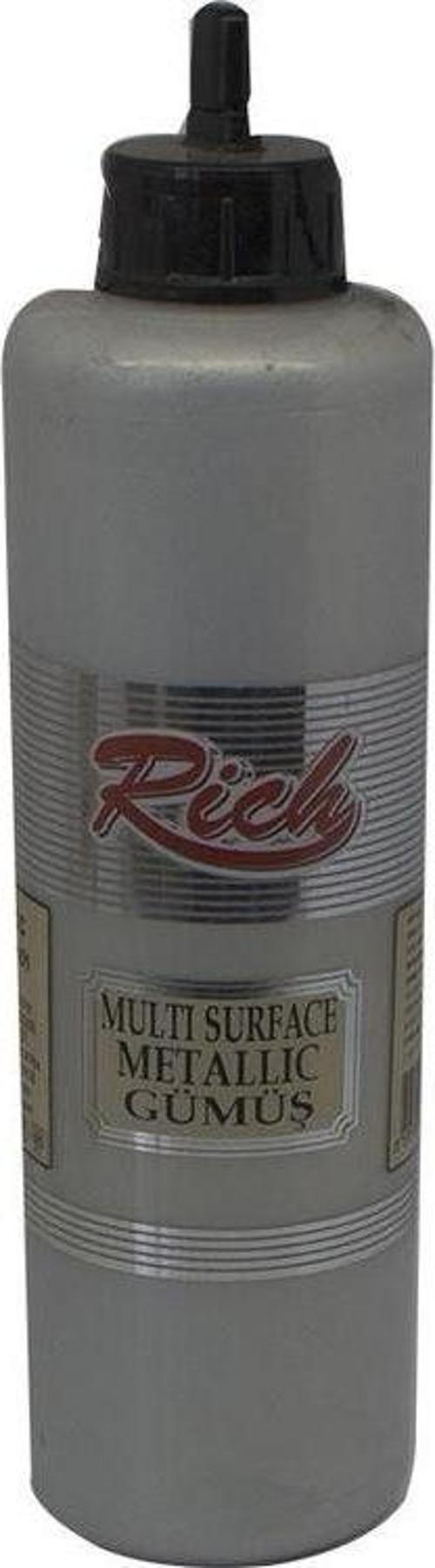 Multi Surface Metalik Her Yüzey İçin Akrilik Boya 500 cc. 6502 GÜMÜŞ