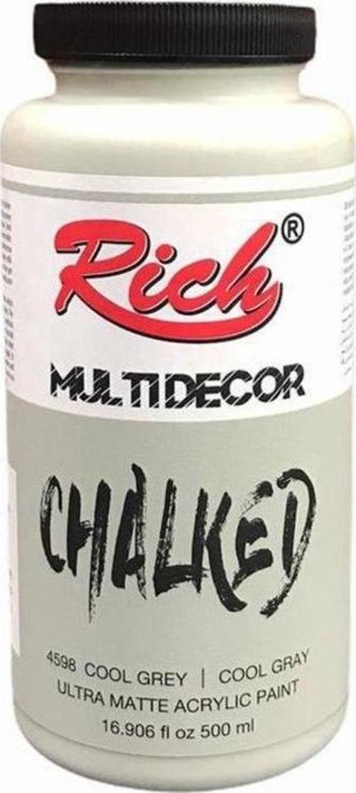 Multi Decor Chalked Akrilik Boya 500 cc. 4598 COOL GREY