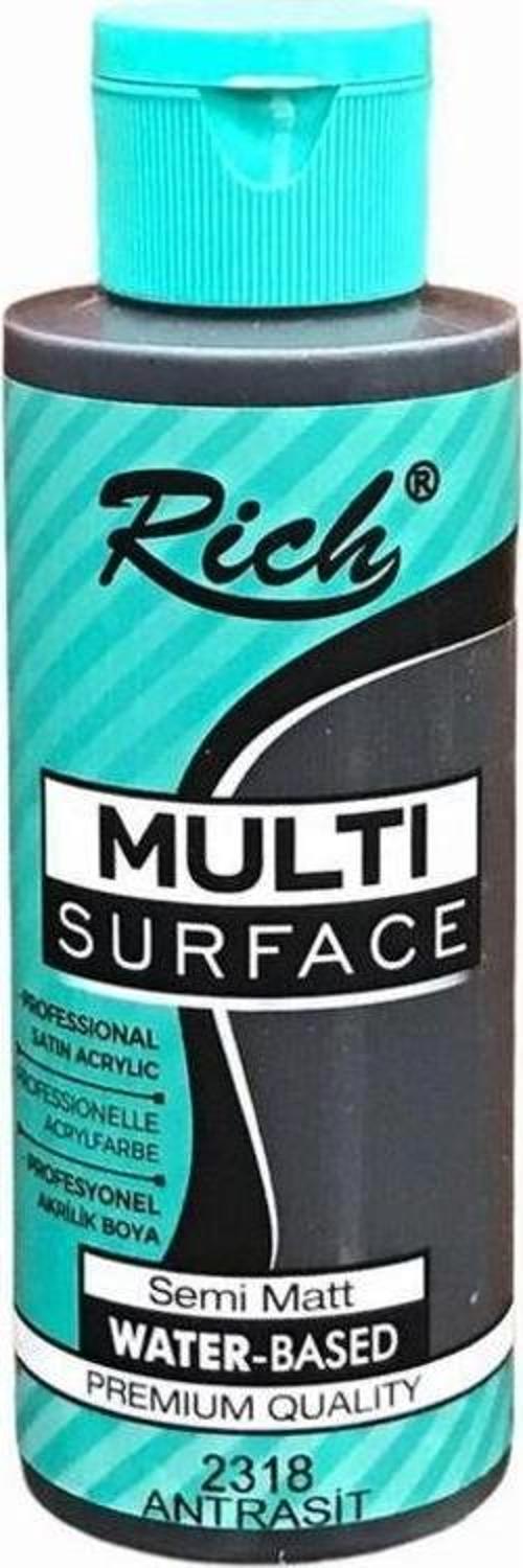 Multi Surface Her Yüzey İçin Akrilik Boya 120 cc. 2318 ANTRASİT