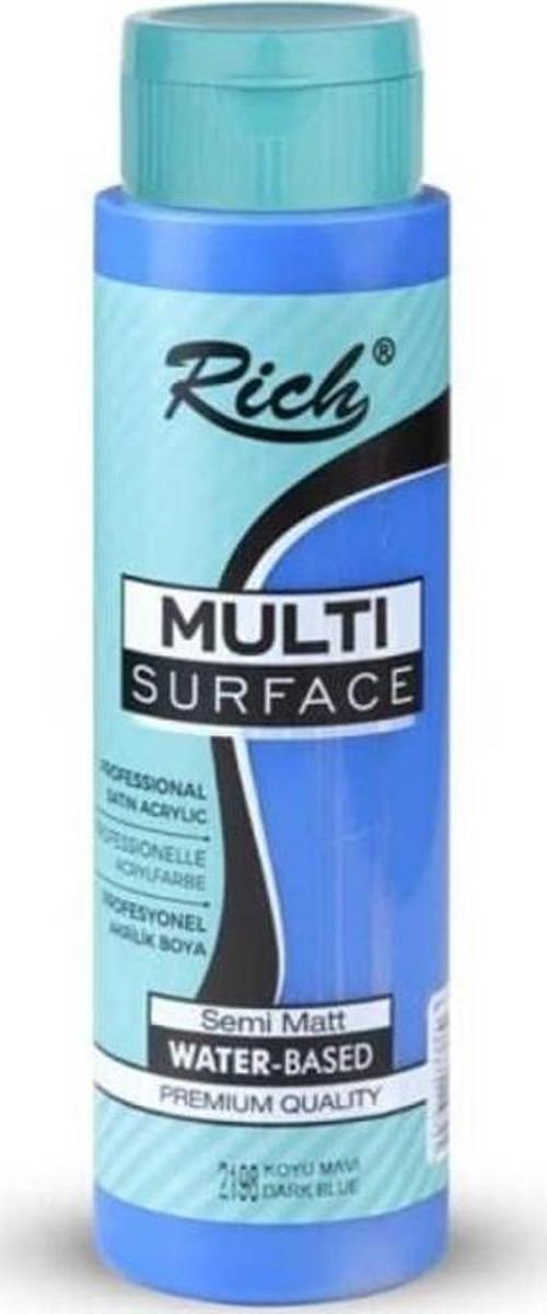 Multi Surface Her Yüzey İçin Akrilik Boya 500 cc. 2198 KOYU MAVİ
