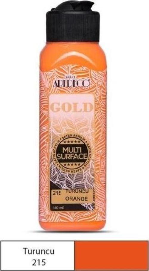 Gold Multi Surface Akrilik Boya 140 ml. 215 TURUNCU
