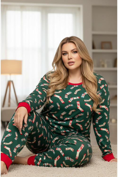 Curve Büyük Beden Battal Boy Pamuklu Pijama Takım25240764