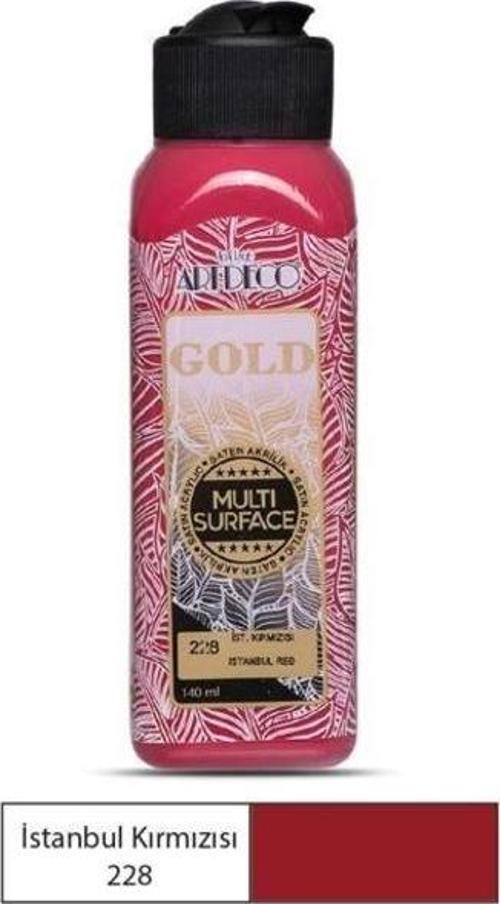 Gold Multi Surface Akrilik Boya 140 ml. 228 İSTANBUL KIRMIZISI