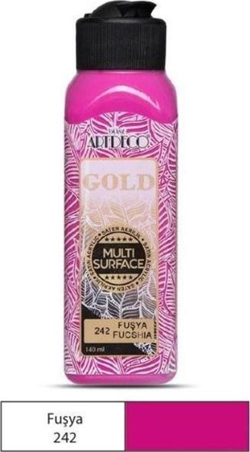 Gold Multi Surface Akrilik Boya 140 ml. 242 FUŞYA