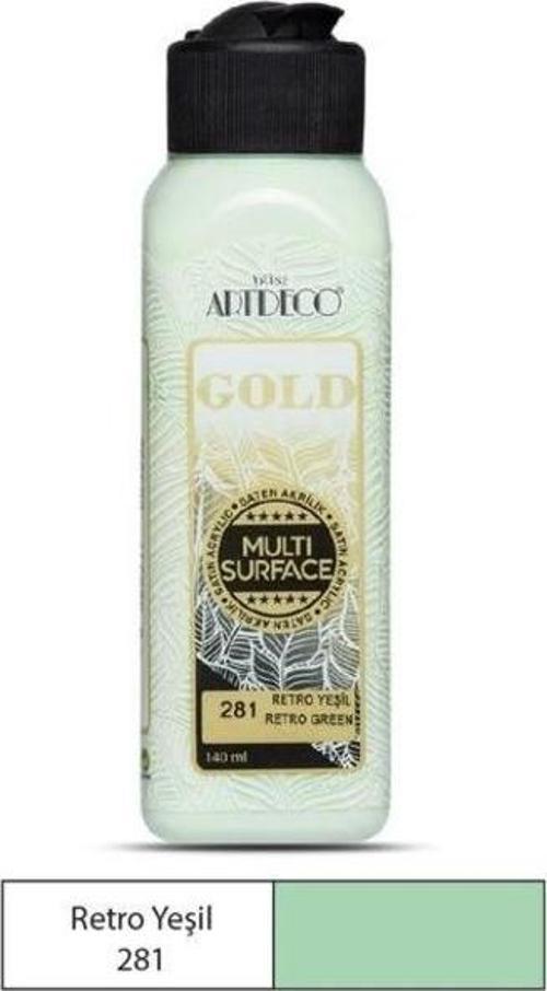 Gold Multi Surface Akrilik Boya 140 ml. 281 RETRO YEŞİL