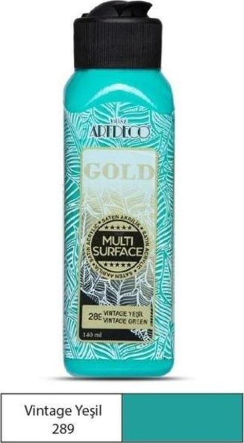Gold Multi Surface Akrilik Boya 140 ml. 289 VINTAGE YEŞİL