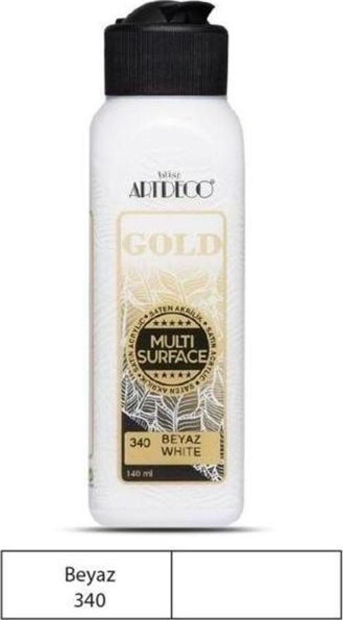 Gold Multi Surface Akrilik Boya 140 ml. 340 BEYAZ