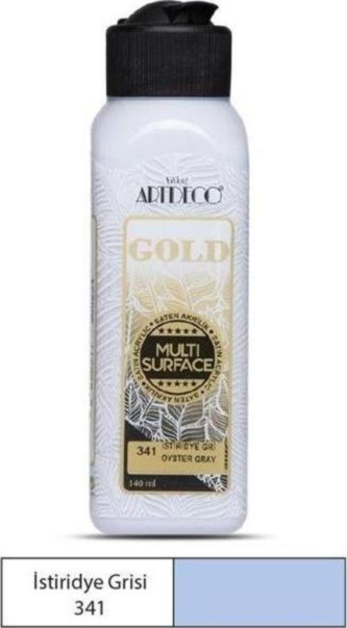 Gold Multi Surface Akrilik Boya 140 ml. 341 İSTİRİDYE GRİSİ