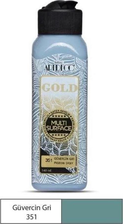 Gold Multi Surface Akrilik Boya 140 ml. 351 GÜVERCİN GRİ