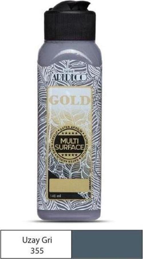 Gold Multi Surface Akrilik Boya 140 ml. 355 UZAY GRİ