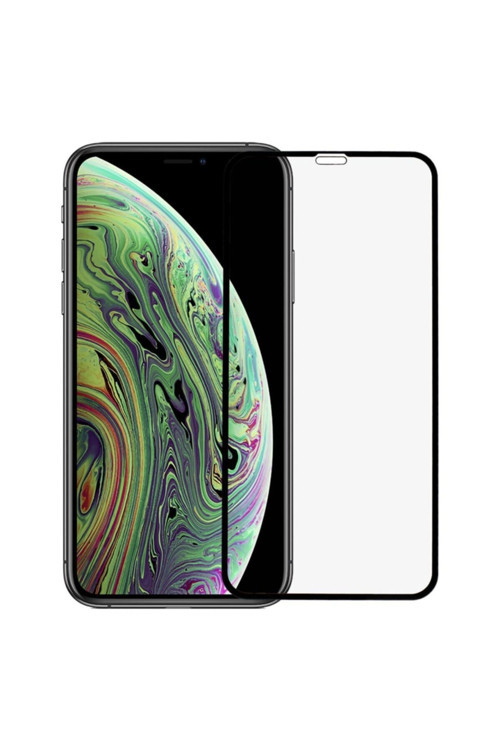 Iphone X/xs Uyumlu Siyah Seramik Nano Ekran Koruyucu Tam Kaplayan Kırılmaz Esnek Cam