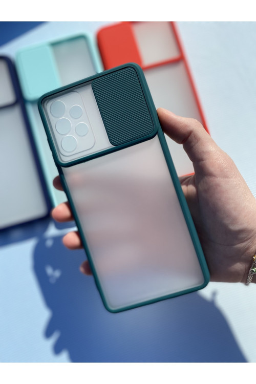 Samsung Samsung A72 Kamera Sürgülü Kılıf