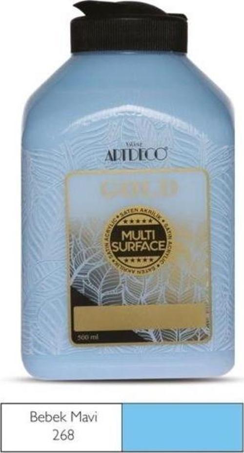 Gold Multi Surface Akrilik Boya 500 ml. 268 BEBEK MAVİ