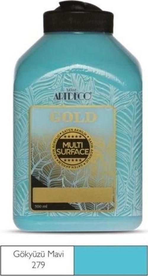 Gold Multi Surface Akrilik Boya 500 ml. 279 GÖKYÜZÜ MAVİ