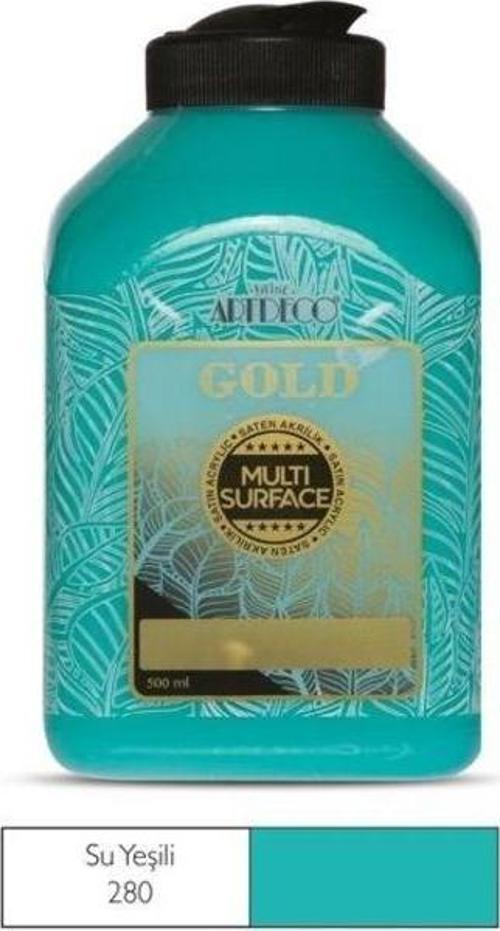 Gold Multi Surface Akrilik Boya 500 ml. 280 SU YEŞİLİ