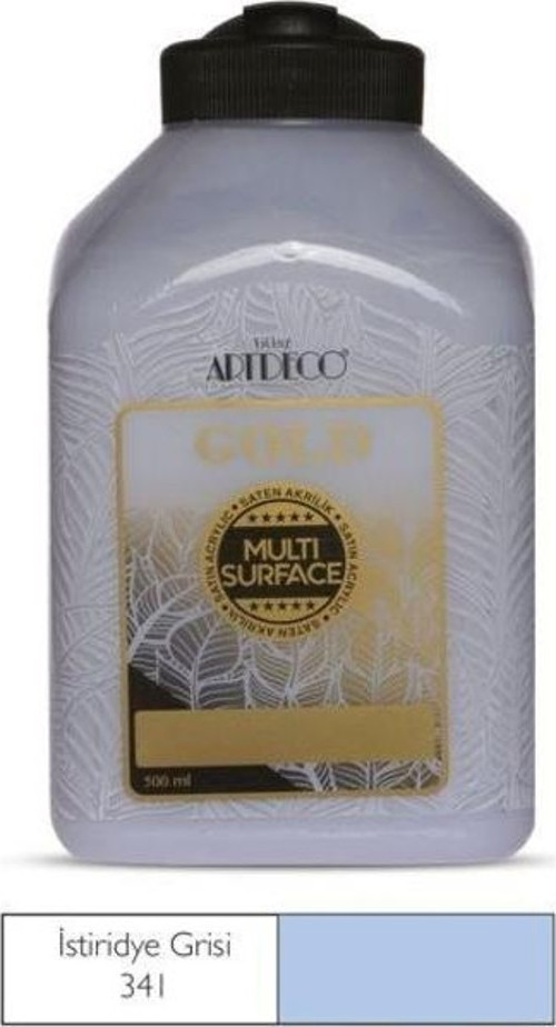 Gold Multi Surface Akrilik Boya 500 ml. 341 İSTİRİDYE GRİ