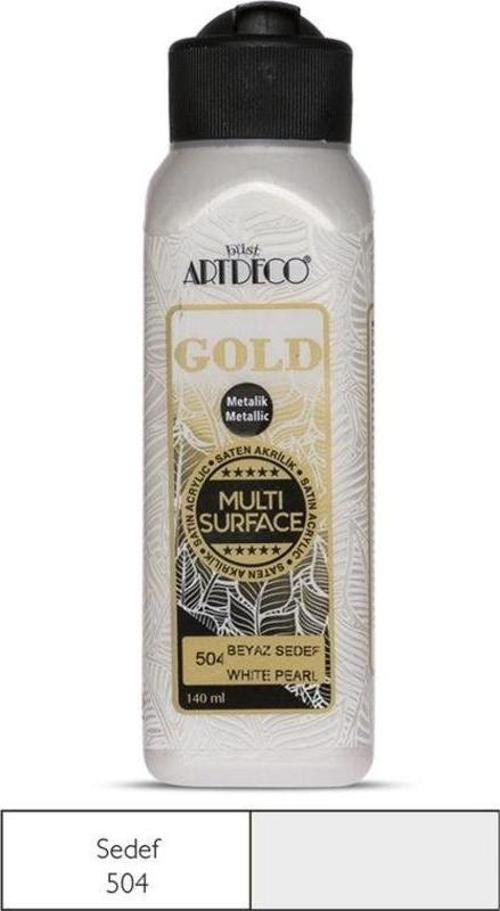 Gold Multi Surface Akrilik Boya 140 ml.  504 METALİK SEDEF