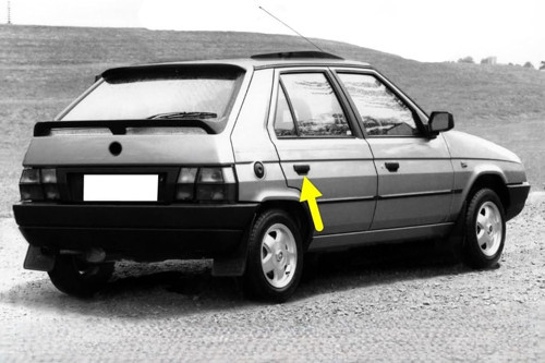 Sağ Arka Kapı Dış Açma Kolu 115988105 Skoda Favorit Ile Uyumlu 1988-1995