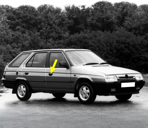 Sağ Ön Kapı Dış Açma Kolu 115988105 Skoda Forman Ile Uyumlu 1988-1995